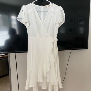 White Wrap Dress